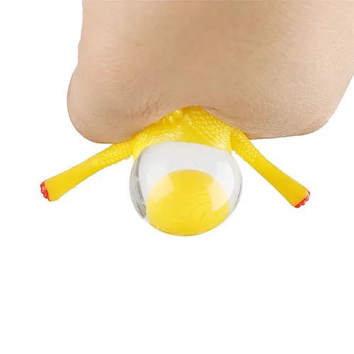 Creative funny vent toy squeeze hen lay egg chicken spoof decompression trick funny toy 6