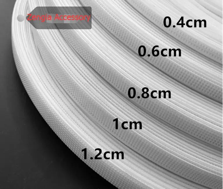 

6mm White RIGILENE polyester fish bone/boning easy sew give shape to Garments