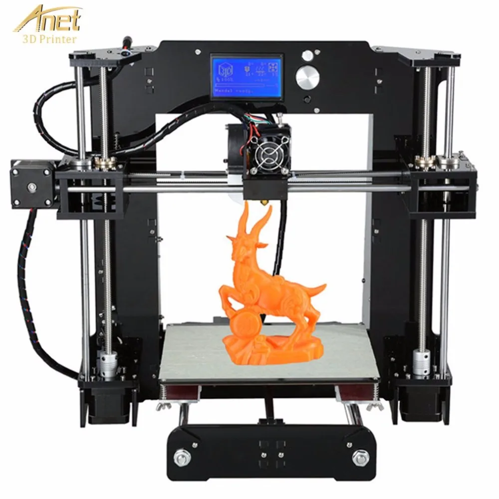 

Anet A6 3D Printer High-precision Large Print Size LCD Display Aluminum Hotbed Desktop 3D Printing Machine Kit
