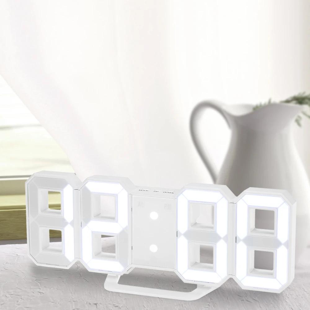 Multifunctional Wall Clock Timer LED Digital Wall Clock 12H/24H Time