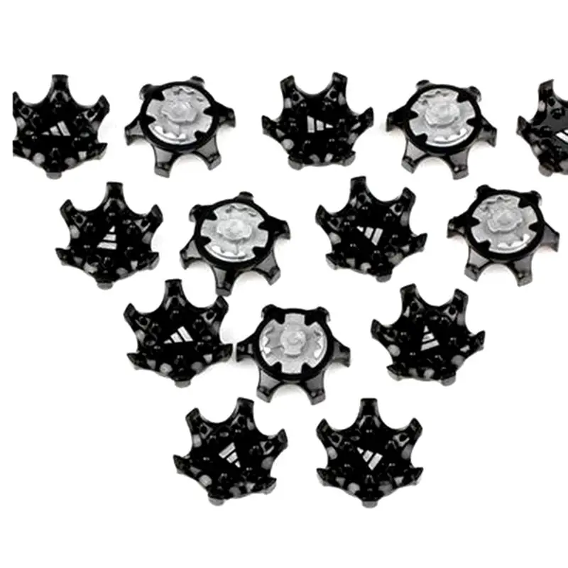

14Pcs Golf Shoes Spikes Cleats Easy Replacement Anti-slip Rubber Nails Clip Anti Shock Black High Quality Rubber
