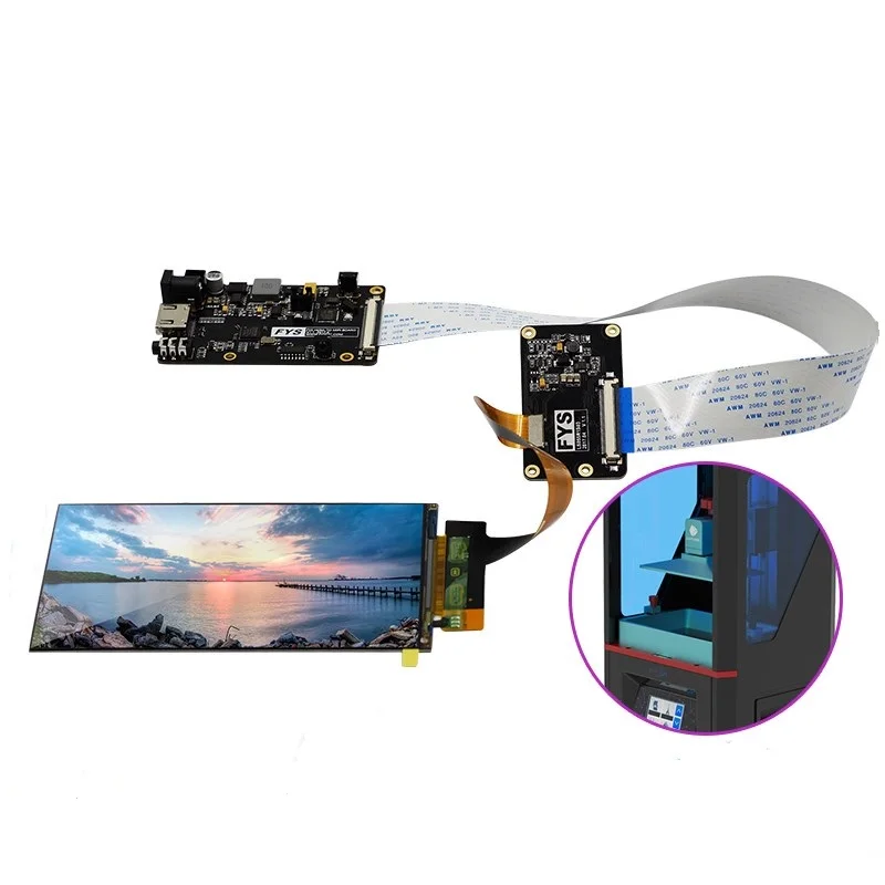 

3D printer parts lcd 2560x1440 2K LS055R1SX03 Drive plate kit light curing display for ANYCUBIC Photon 3d printer VR projector