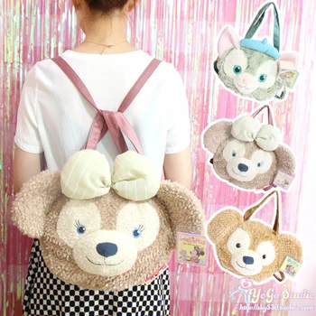 

Japan Cartoon Cute Duffy Bear Gelatoni Shelliemay Plush Backpack for women Tote Bag Children Shoulder Bag Gifts Lovers Girls