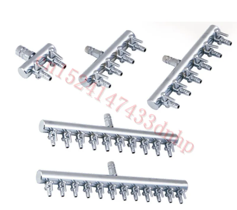 

1pcs 4/6/8/10/12 Outlet Air Control Valve Aquarium Fish Tank Air Pump Tube Stainless Steel Aquarium Accessories