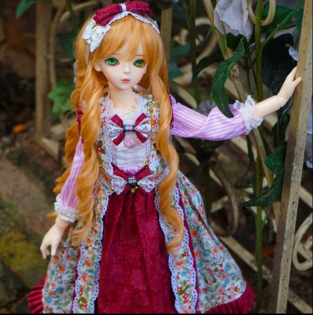 

New Arrival 1/3 1/4 1/6 Bjd SD Doll bangs Wig Long Big Wavy Wig