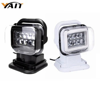 

Pair Yait 50W Led Remote Control Search Light 12v 24v led searching light Spot led camping searching Wireless spot light