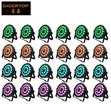 Китай сценическое освещение 24 XLOT RGB Три цвета светодиодные par-прожекторы свет пластиковый корпус белый цвет дополнительно 100 Вт DMX 7 каналов