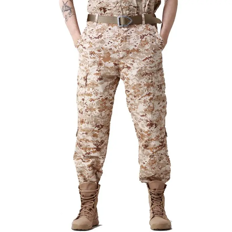 Мужские камуфляжные тактические брюки с несколькими карманами, военные цифровые камуфляжные SWAT брюки карго, новинка, весенние армейские длинные брюки для мужчин - Цвет: As Picture