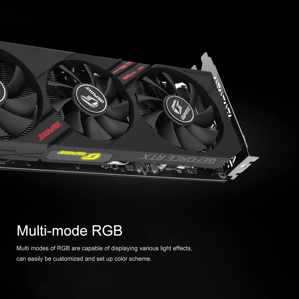 Красочная графическая карта iGame GeForce RTX 2060 Ultra GDDR6 6G видеокарты iGame GPU 1365-1680Mhz PCI-E 3,0 HD