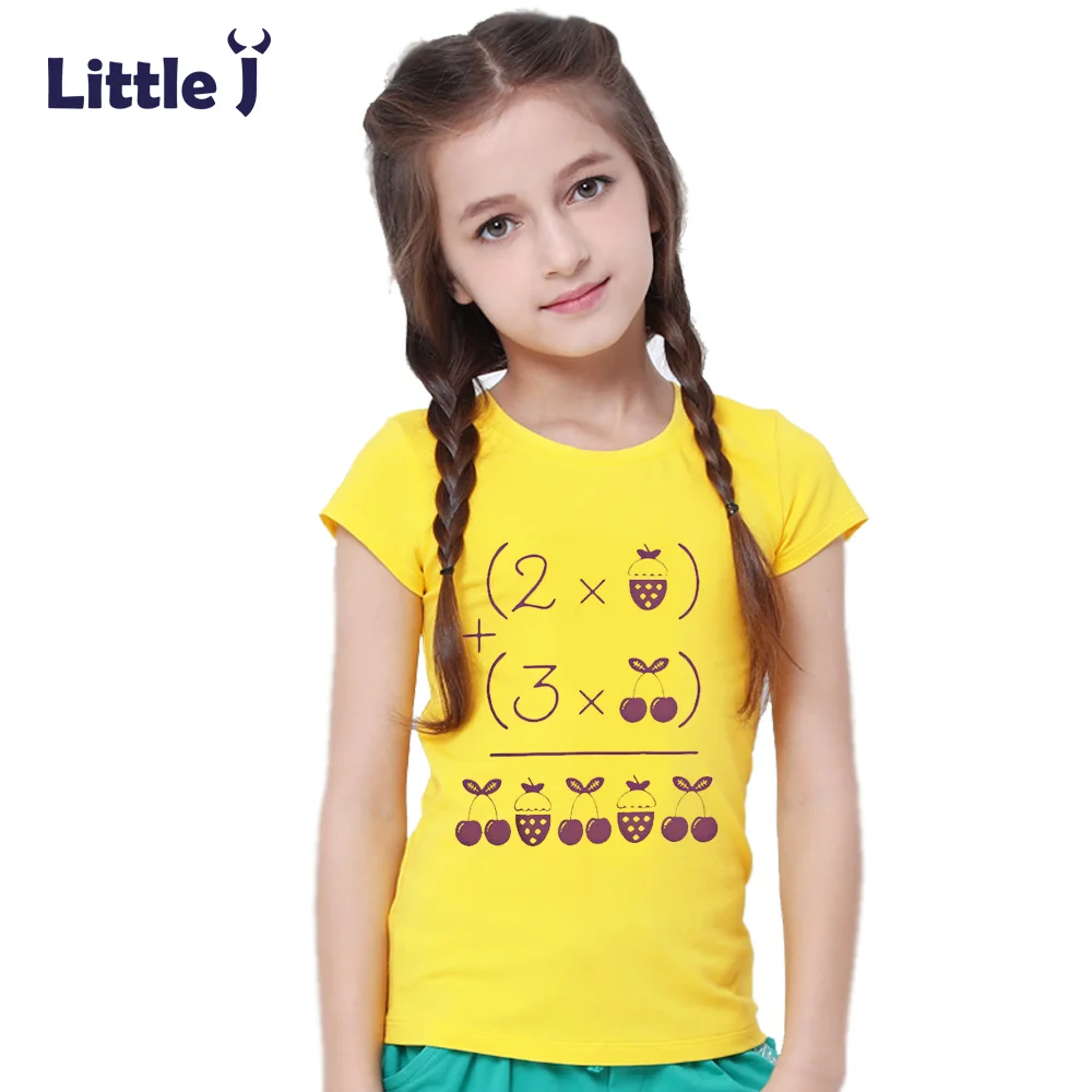 Clearance Summer Pantone Yellow Girls T Shirts Short Sleeve Boy T shirt unique design Tees Tops