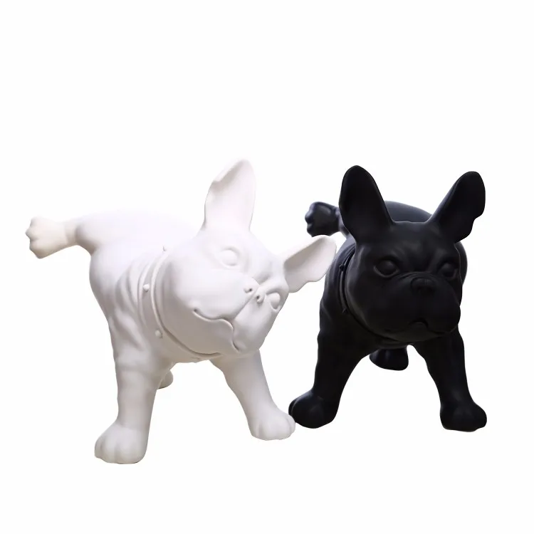 2739 Mannequin De Chien Bouledogue Français En Plastique Noir Et Blanc Avec Tête Tournée Pour Laffichage In Mannequins From Maison Animalerie On