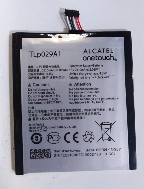 3.8V 2910mAh TLp029A1/TLp029AJ For Alcatel OneTouch Pop 3 5.5&quot OT-5025 OT-5025D Battery | Мобильные телефоны и