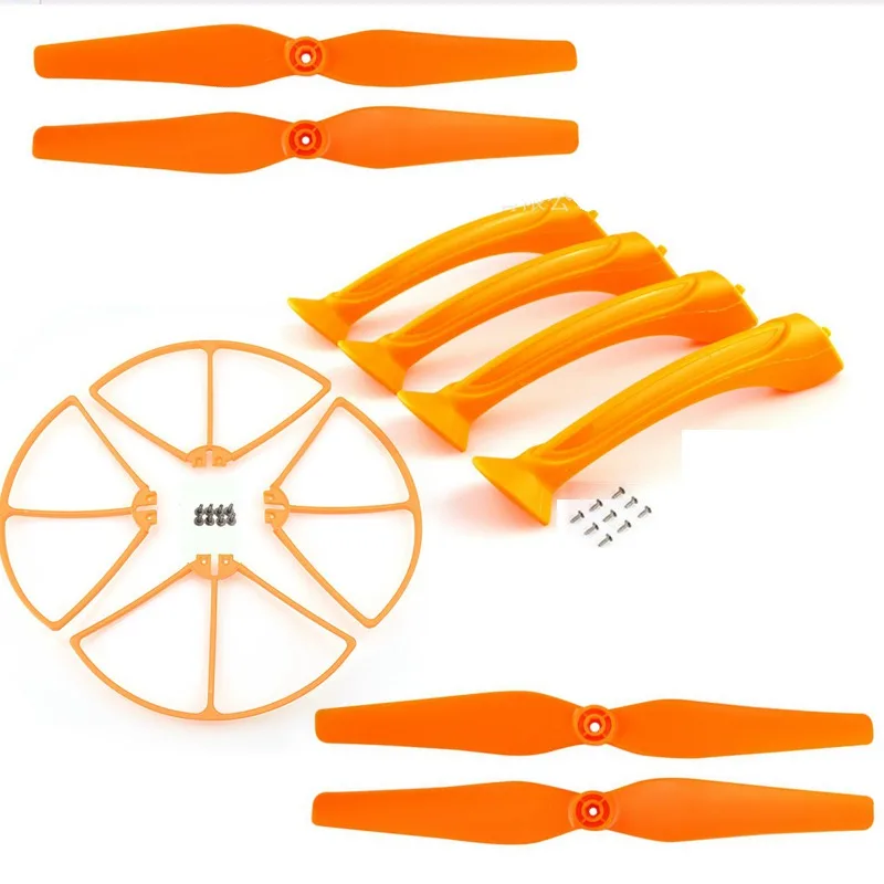Rc Drone Spare Parts Blade Landing Gear Propeller Protection For Syma X8c X8w X8g X8hc X8hg Quadcopter Accessories Propeller Kit for syma x8c x8w rc quadcopter spare part blade propeller protection frame protector bumper 4pcs free shipping