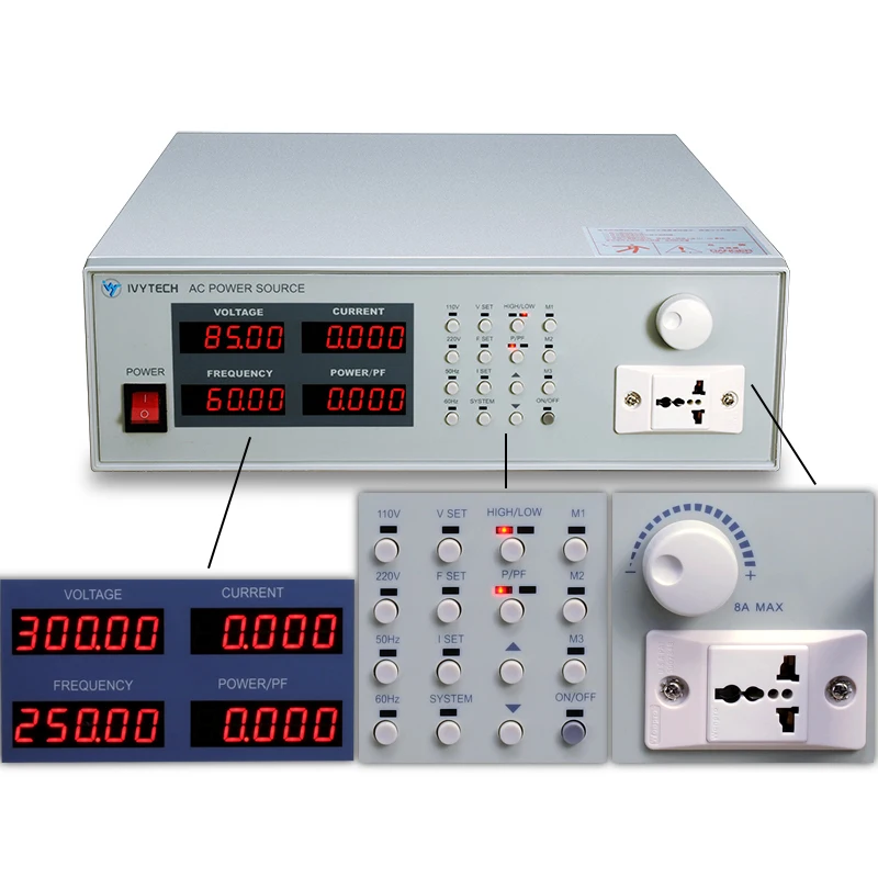 

AC Power Supply Storage Type Variable Frequency Power Supply Input and Output Double Insurance 220V 50Hz 60Hz APS5000