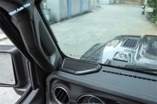 Lapetus Dashboard Pilastro UN Sound Speaker Telaio di Copertura Trim 2 Pcs Misura Per Jeep Wrangler JL 2018 2019 Kit Interno