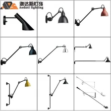 Скандинавские классические регулируемые современные промышленные длинные поворотные ручки черный настенный светильник бра винтажные E27 светильники для ванной спальни фойе