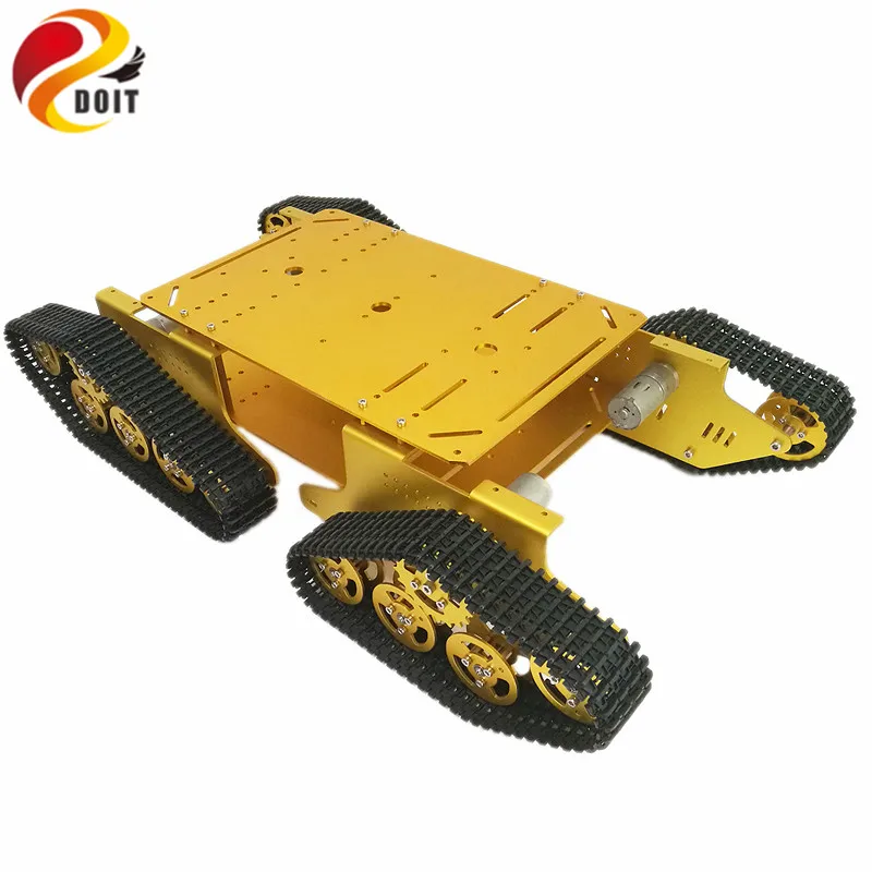 DOIT Caeser TD900 4WD Tracked Metal Robot Tank Car Chassis Smart Robot Toy for Robotic Competition DIY DOIT Caeser TD900 4WD Tracked Metal Robot Tank Car Chassis Smart Robot Toy for Robotic Competition DIY