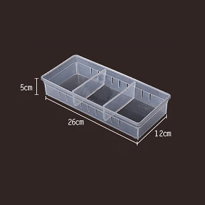 Msjo органайзер для ящиков, пластиковая коробка для хранения ювелирных изделий, шкатулка для ногтей, держатель для макияжа, органайзер для кухни, настольный чехол для хранения - Цвет: drawer organizer 1