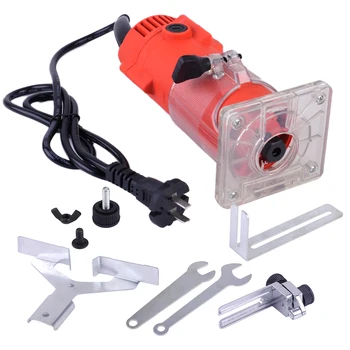 

LETAOSK New 220V 300W 30000RPM Wood Edge Trim Router Clean Cuts Power Tool Set Accessories