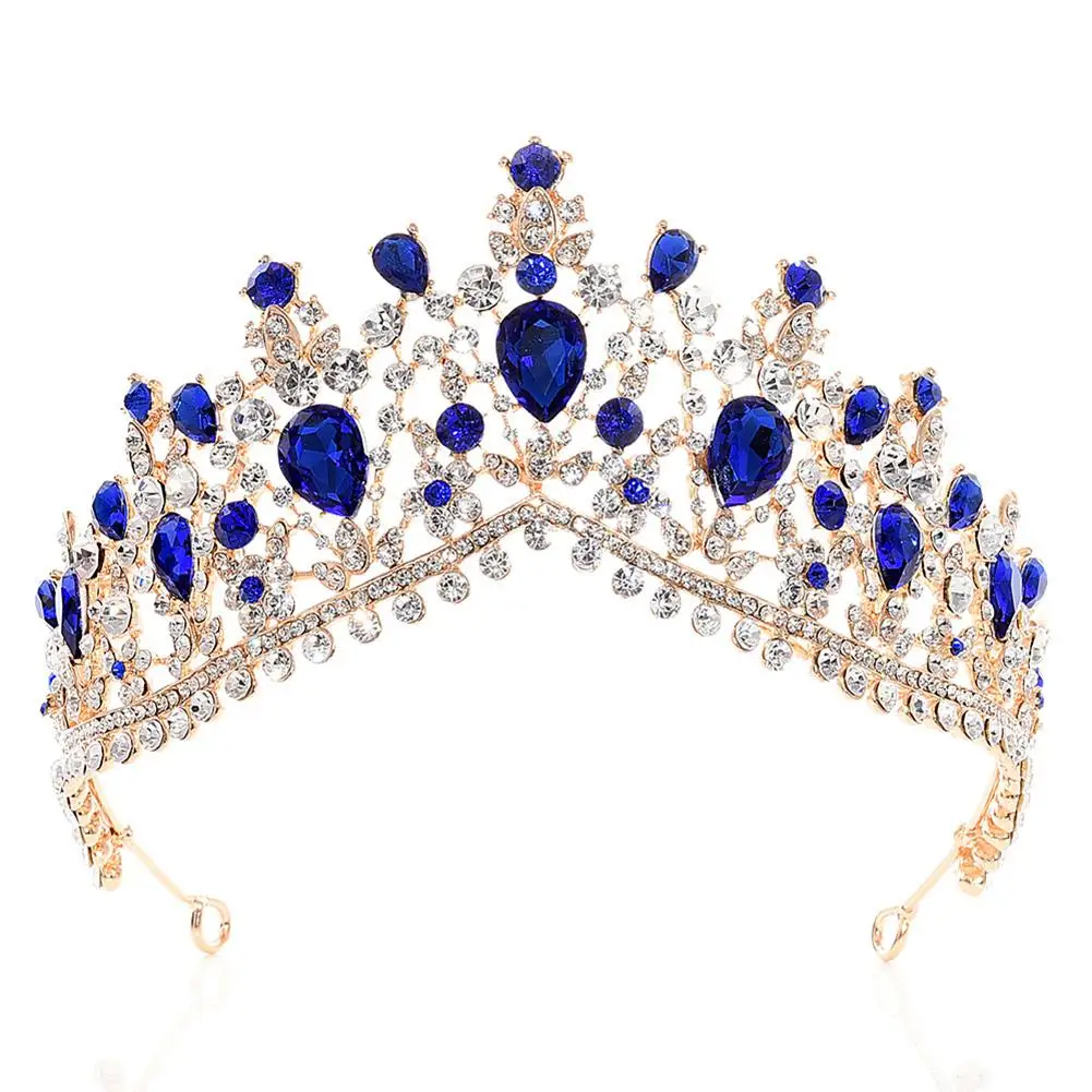 

Shining Bridal Wedding Tiara Crown Headband Rhinestone Inlaid Charming Hair Accessories Jewelry Crystal Crown Wedding Hair Tiara