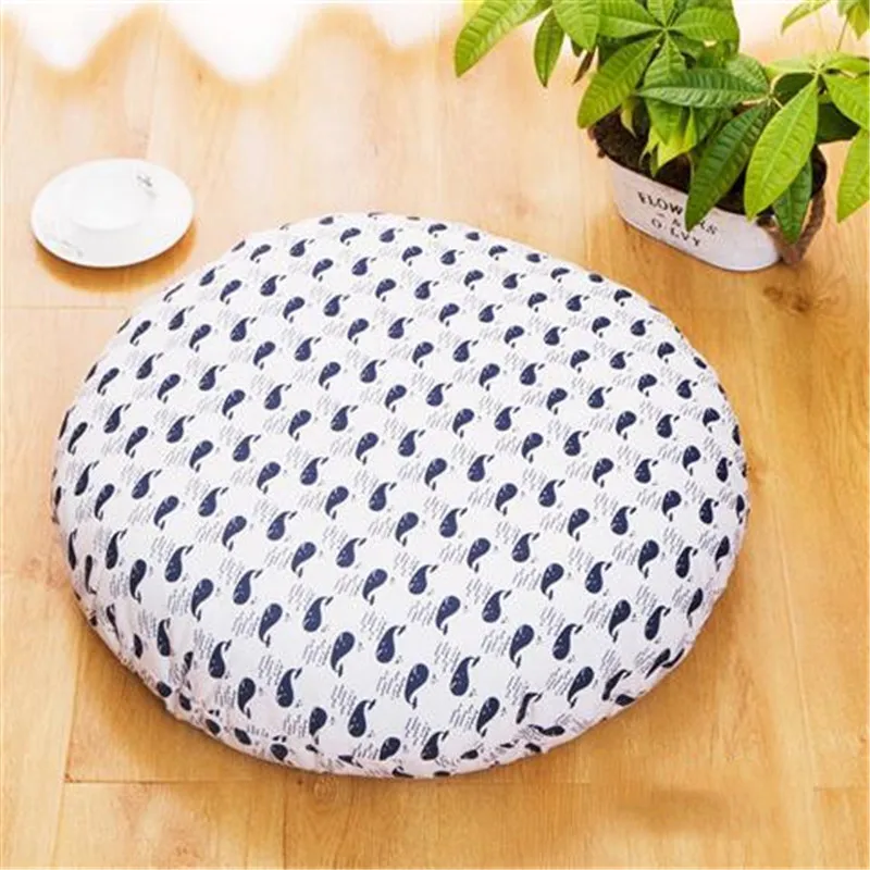

Round Tatami Meditation Cushion Geometric Chair Pad For Home Decor Portable Floor Cushion Kitchen Seat Mat Cotton Linen Almofada