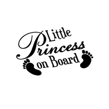 Autocollants de voiture «LITTLE PRINCESS ON BOARD» en vinyle pour bébés, décoration de fenêtre amusante, nouveauté JDM Drift car