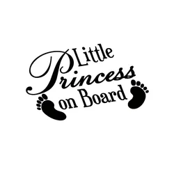 LITTLE PRINCESS ON BOARD car stickers BABY FEET Vinyl decors Funny Window Bumper Novelty JDM Drift car stickers