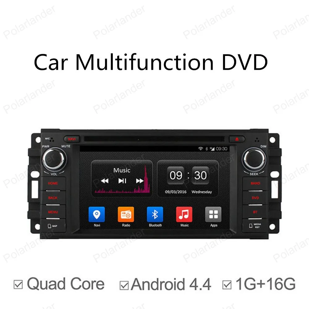 

2 Din Universal Android 4.4 Full Touch Panel GPS Navi Car DVD Radio Player for Jeep Dodge Chrysler Quad Core Mirror Link Wifi BT