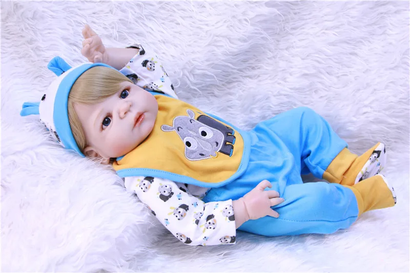 Bebes reborn menino NPK baby reborn boy куклы 23 "57 см полный Силиконовый reborn baby doll Игрушки для девочек детский подарок можно купать boneca