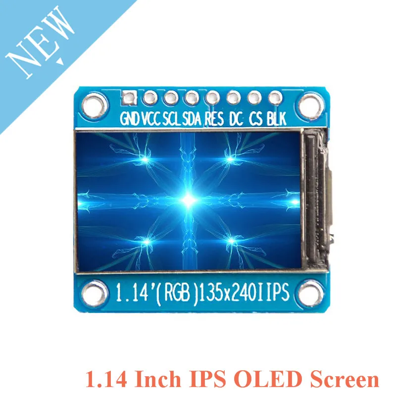 1,14 дюймов ips OLED дисплей модуль ЖК-экран 135*240 RGB TFT для Arduino ST7789 ЖК-плата SPI полноцветный HD OLED 8pin DIY