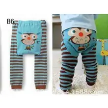 Милые дети, младенцы, Новорожденные, мультфильм, полосатые леггинсы длинные штаны 10 цветов