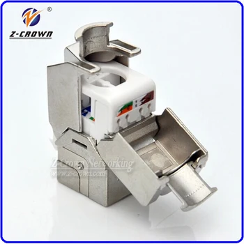 

Cat6 CAT6A STP Toolless Keystone Jack / Shield Modular Jack pass Fluke test High quality