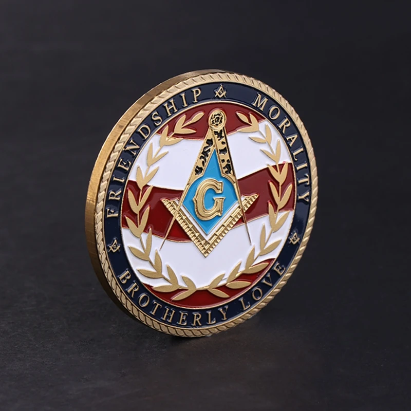 Памятная монета Freemasons Серебро Золото Военная коллекция арт-подарки сувенир