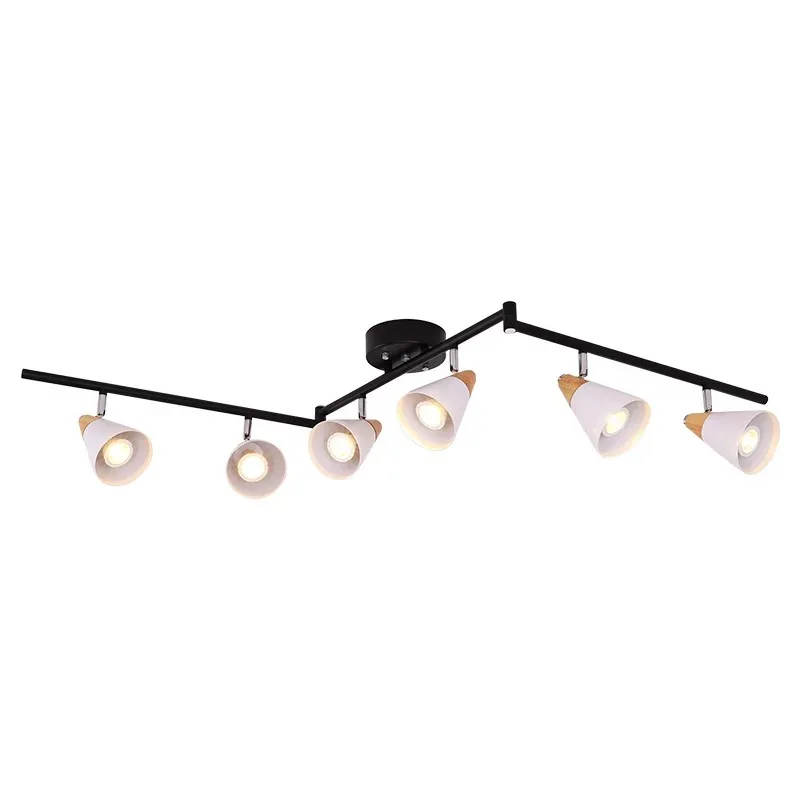 

Modern Rotatable Clothes shop Led Pendant Lamp 4/6 Heads Foyer Bedroom Chandelier Lighting Office Hanglamp Nordic Suspensio Lamp