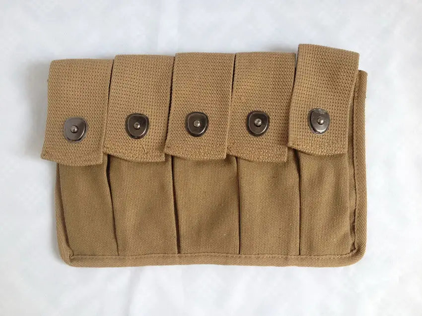 

WWII WW2 US AMRY THOMPSON MAGAZINE POUCH 5 CELL 20 ROUNDS - World military Store