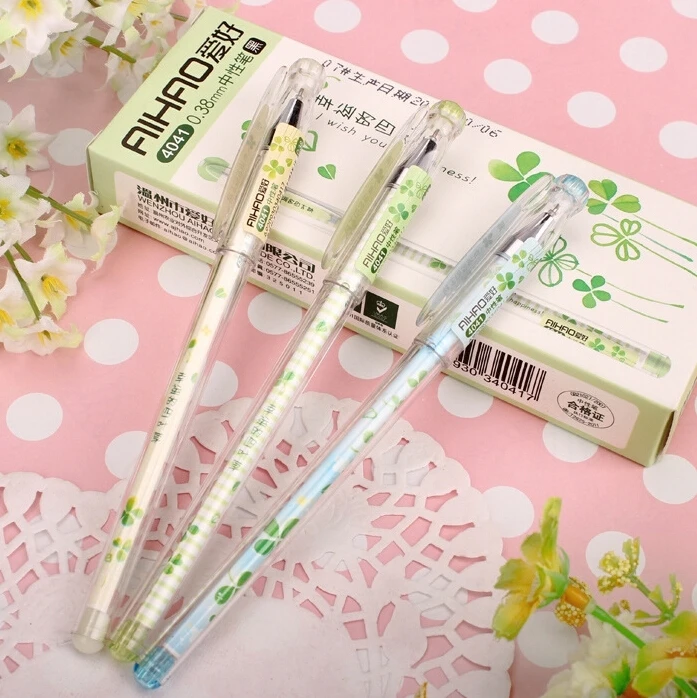 2017 Top Brand New Arrive 0.4 mm Refill Plastic Gel Pen,Transparent