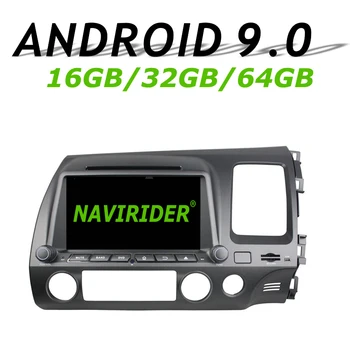 

High configuration Octa Core Android 9.0 Car GPS For HONDA CIVIC 2006-2011 navigation Car Radio bluetooth 64GB large memory