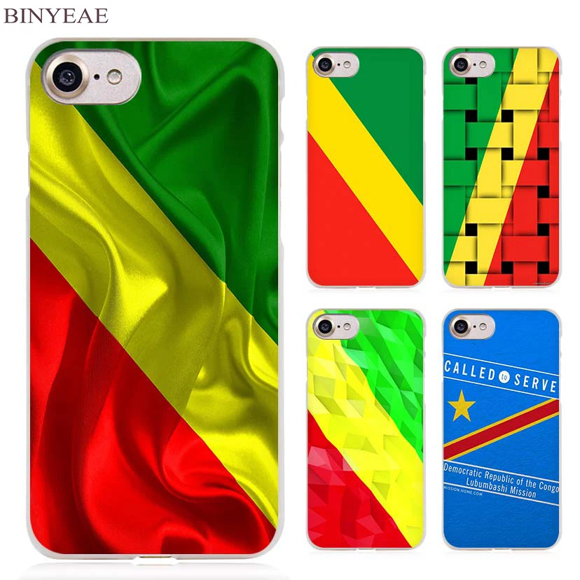 

BINYEAE Congo Clear Cell Phone Case Cover for Apple iPhone 4 4s 5 5s SE 5c 6 6s 7 Plus