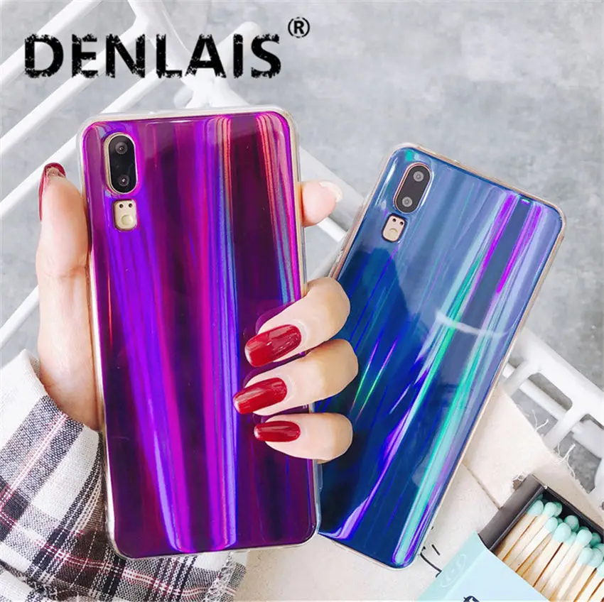 

Luxury Purple Blue Shining Phone Case For Samsung Galaxy S7 Edge S8Plus Silicone Glitter Soft Cover For Samsung S8 S9 Plus Note8