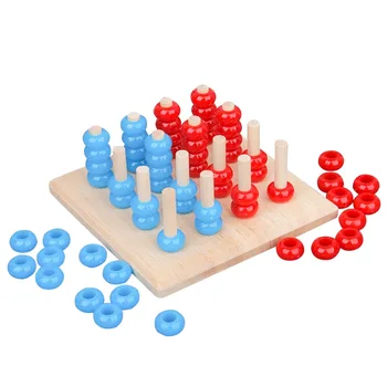 

Montessori Sensory Toys Brain Game Early Education Profession Teaching Aids Three-dimension Chess