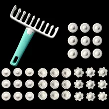 37 шт. инструменты для украшения торта многофункциональная кружевная варочная панель ролик для бисквитов Инструменты для выпечки кухонные изделия