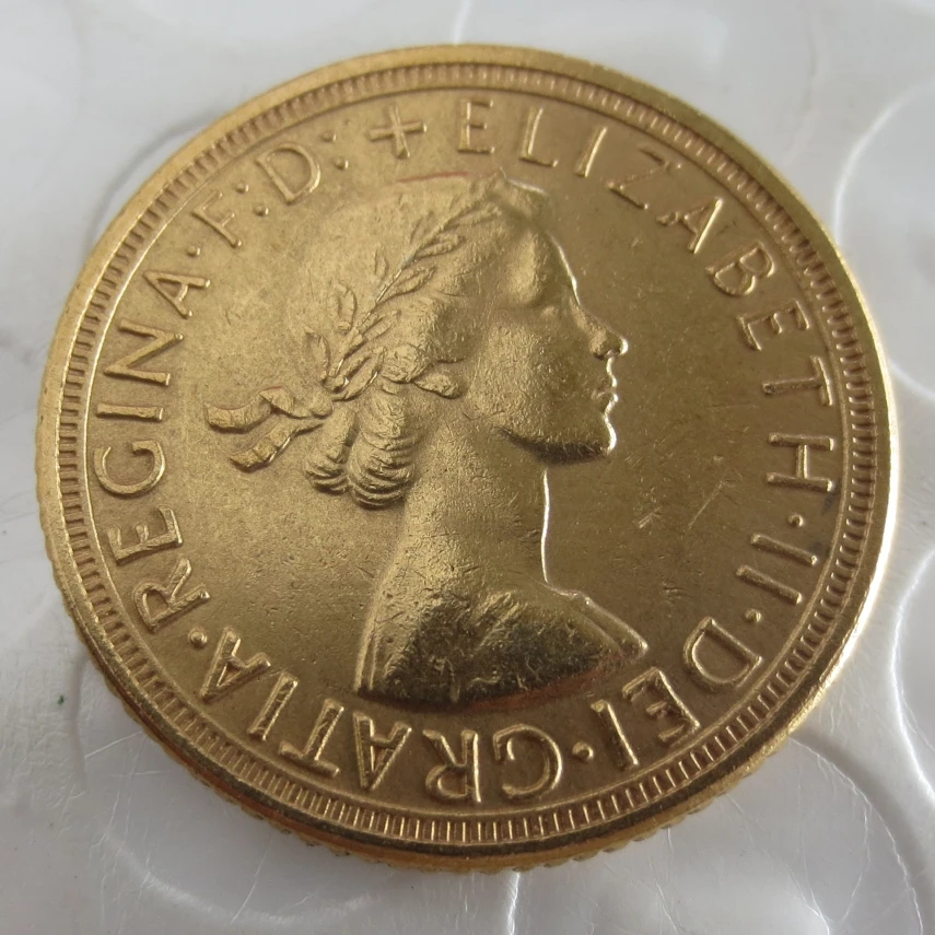 Aliexpress.com : Buy 1958 REGINA FD ELIZABETH II DEI GRATIA GOLD PLATED