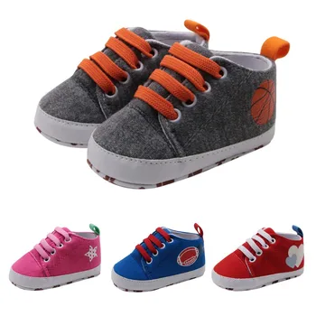 

Newborn Cotton Toddler Baby First Walkers Breathable Girls Boys Kids Infant Toddler Soft Bottom Anti-slip First Walkers