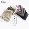 Plegie été Shorts femmes coton lin Shorts pantalon Feminino femmes haute élastique Wasit maison ample décontracté Shorts avec poche ► Photo 3/6