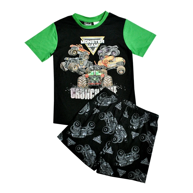 

2018 Summer Children Clothing Cartoon cross-country car Clothes Infantis Conjunto Menino Tracksuit for Boy Sport Suits