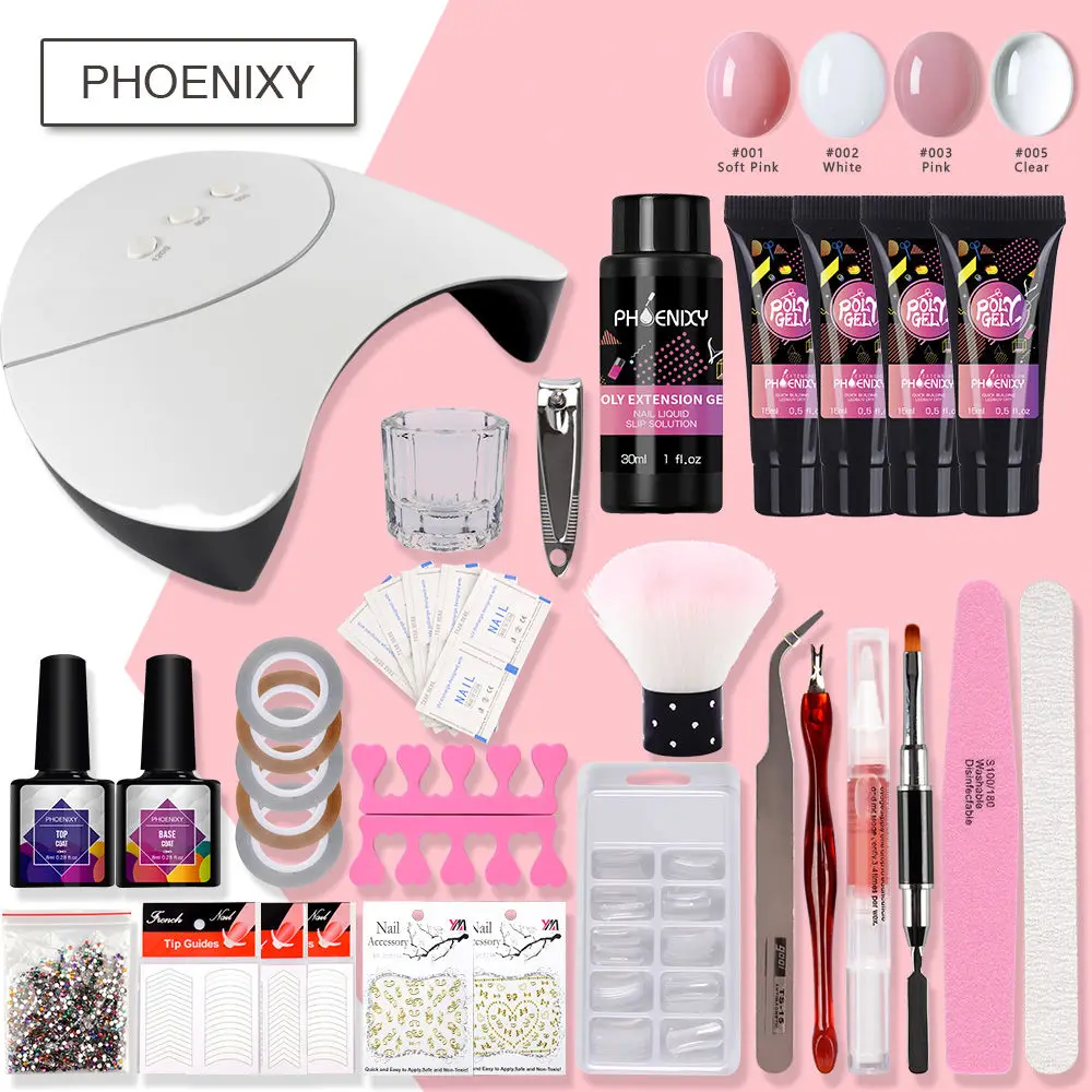 Полный набор для маникюра, набор для наращивания 36 Вт, сушилка для маникюра, комплект инструментов для маникюра, набор для наращивания ногтей, набор для маникюра