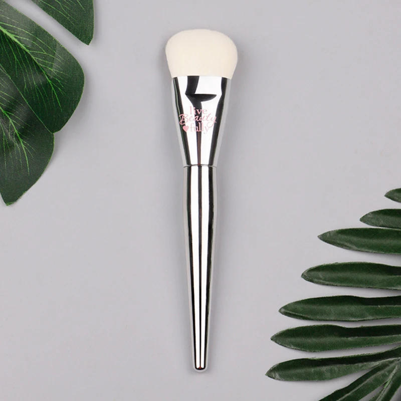 

Silver Chromed It Cosmetic Foundation Brush Base Liquid Foundation BB Cream Bronzer Sculpting Makeup Brush
