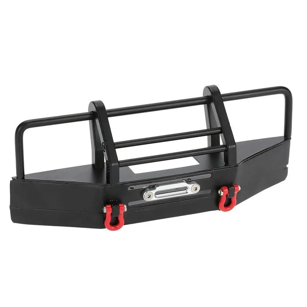 

Metal Front Bumper with Shackle Mounts for RC 1/10 RC4WD Land Rover D90 Rock Crawler