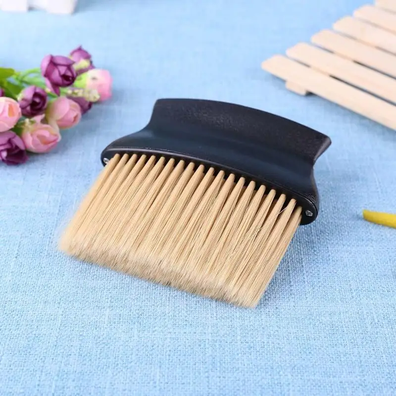 Wide Neck Brush Soft Salon Hair Cutting Neck Duster Cleaning Brush Hair Cleaning Brush Soft Fibre Hair Neck Face Wash Brush