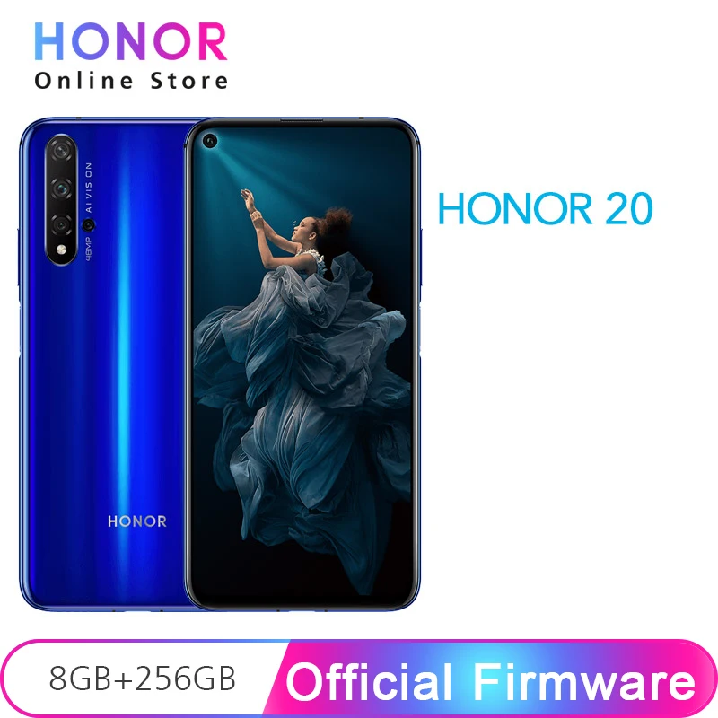 

Honor 20 8GB RAM 256GB ROM NFC 48MP Quad Cameras Kirin 980 Octa Core 32MP Front Camera 6.26" Smartphone 3750mAh